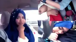 Jilbab Tante Mengisap Kontol Dan Sepong Payudara