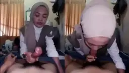 Mutia Baru Pulang Kerja, Pacar Langsung Nyepongin Memeknya