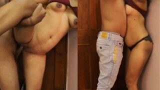 Desi Aunty Ngerasain Enak Sama Tukang Delivery, Crot Di Dalem