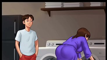 Malam Musim Panas Rahasia [v21.0.0] | Ibu Tiri Diam-diam Ngintipin (18+) | Novel Visual Dewasa