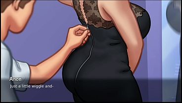 Ibu Tiri Mengakhiri Percakapan Dengan Senyum Genit (18+)