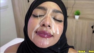 Cewek Hijab Abg Digojlok Keras Sampai Banjir Mani