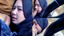Jilbab Cantik Viral Hisap Kontol Di Mobil.